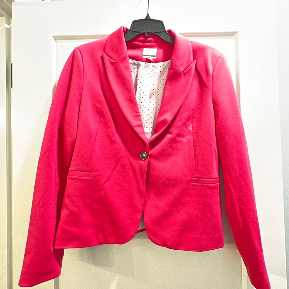 Hot Pink Cotton Blazer Medium